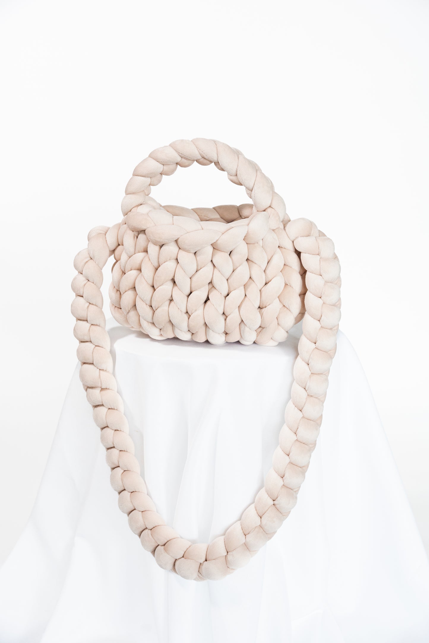 crossbody LATTE velvet