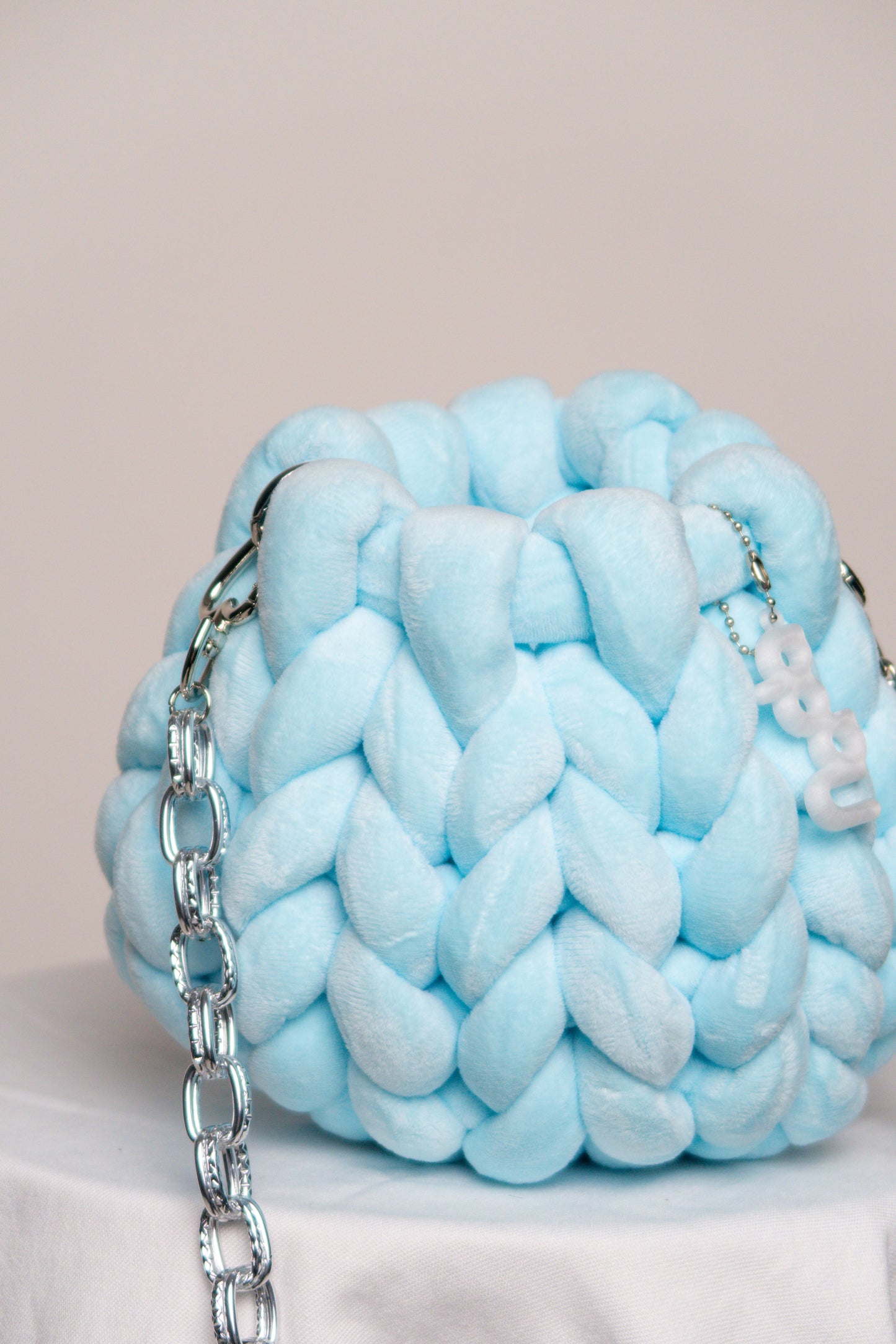 minibag BBY BLUE velvet