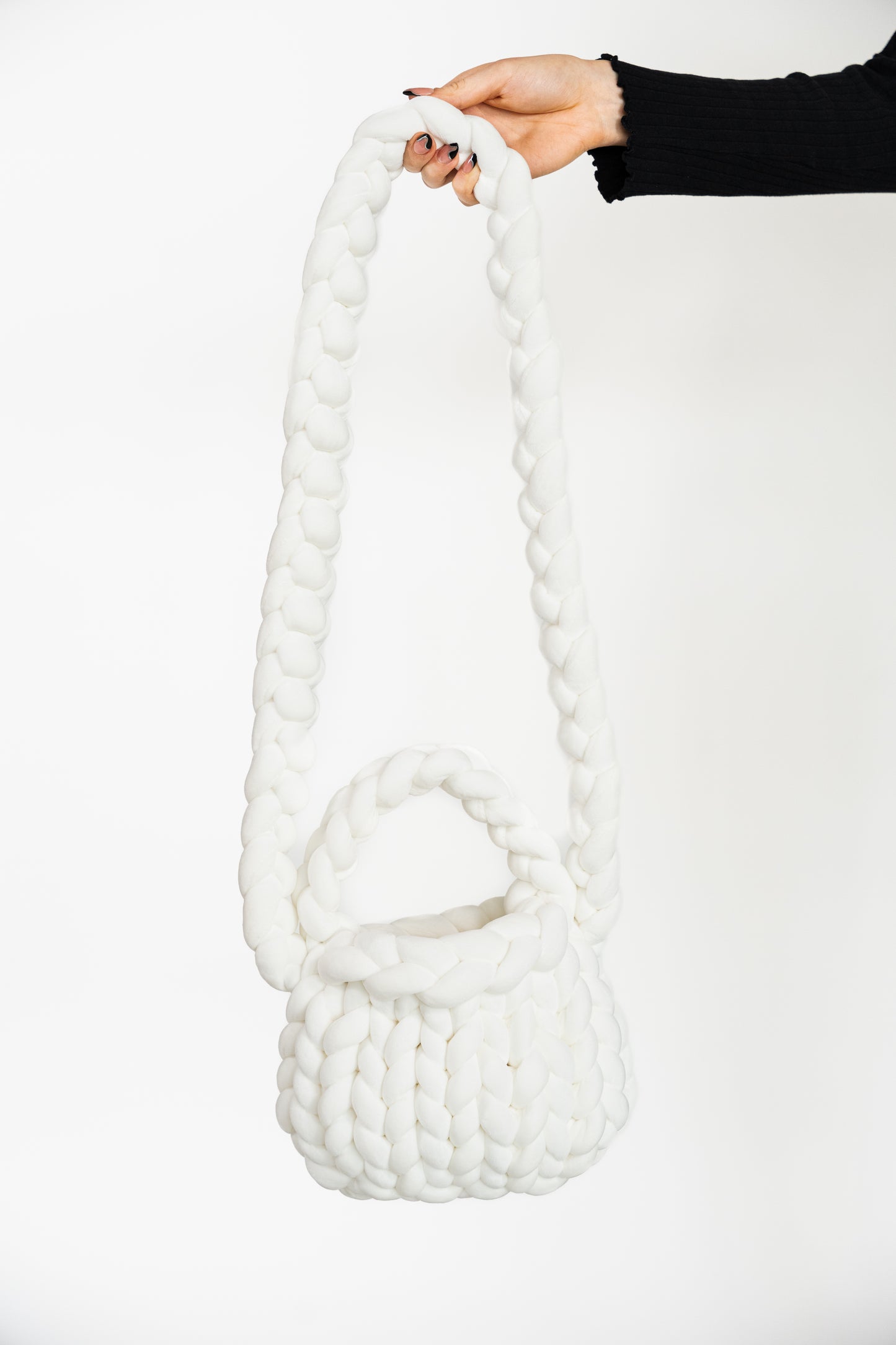 crossbody WHITE velvet