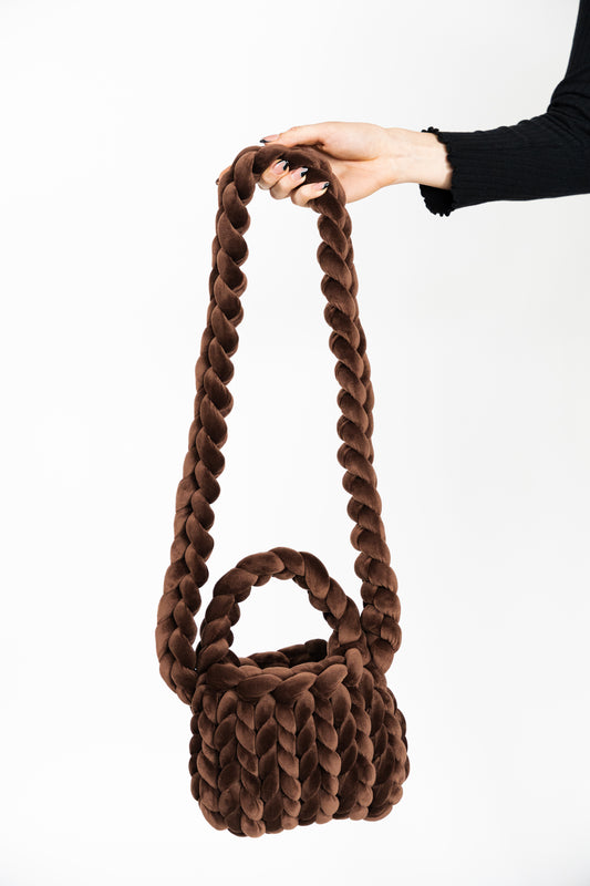 crossbody BROWNIE velvet