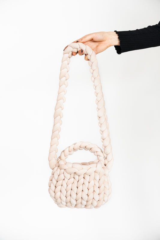 crossbody LATTE velvet