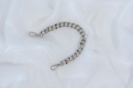 Handbag thick chain SILVER