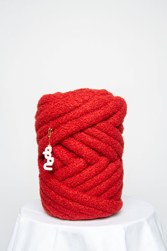 Chunky Yarn HOT RED TEDDY by Nada