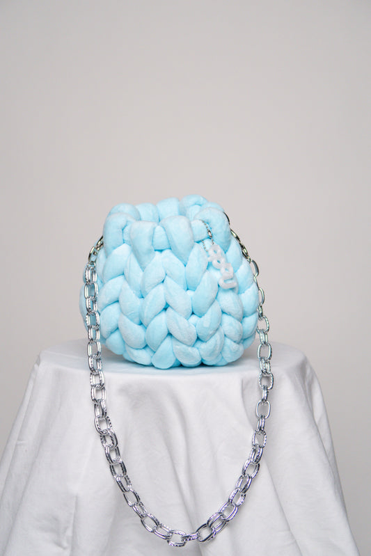 minibag BBY BLUE velvet