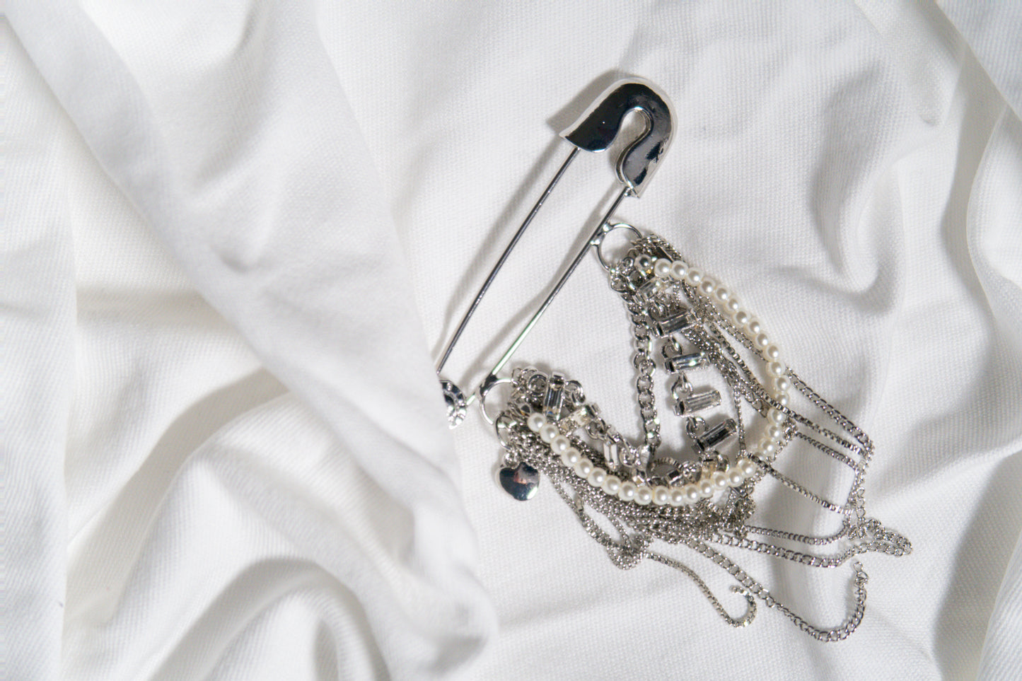 Shiny Safety Pin silver