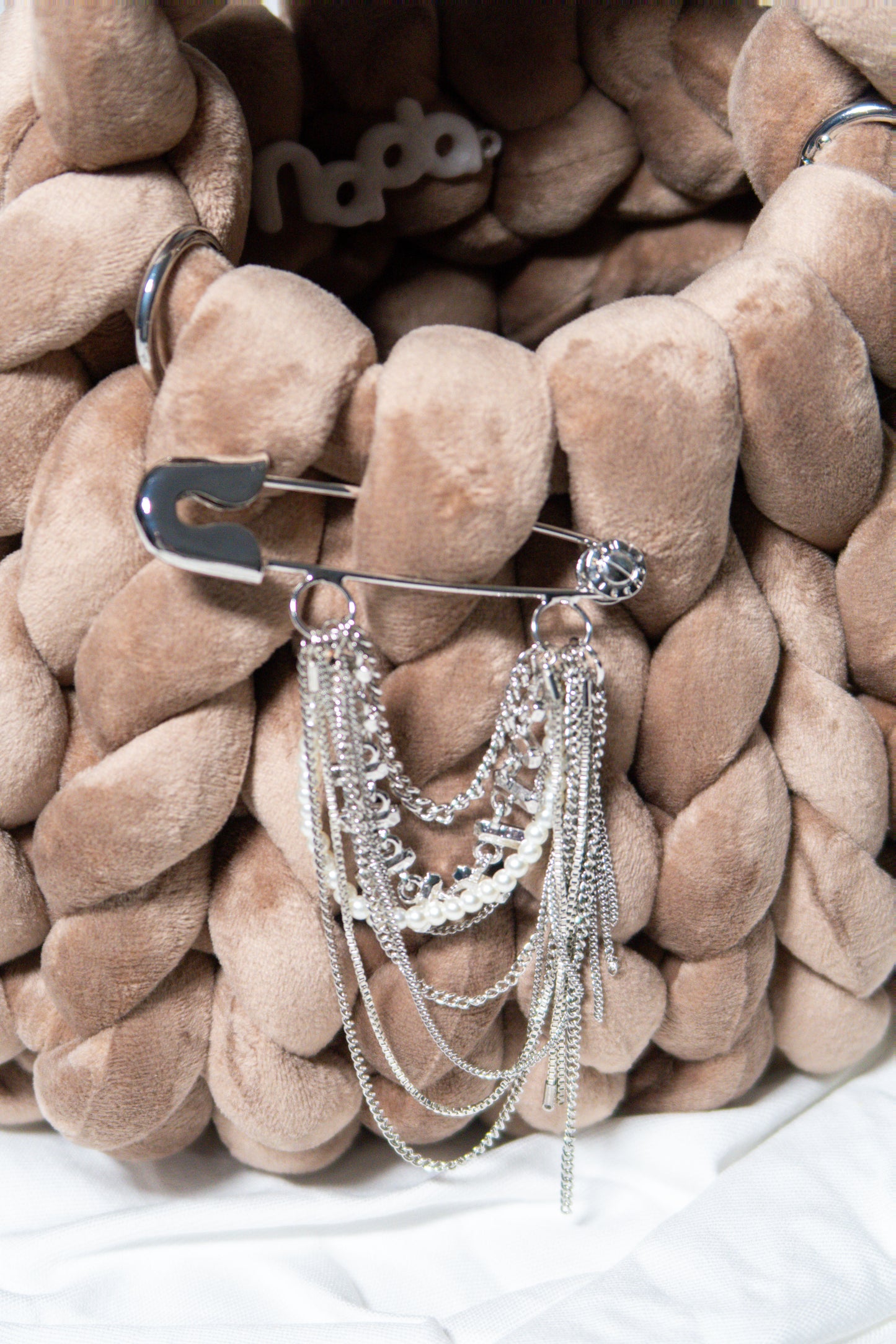 Shiny Safety Pin silver