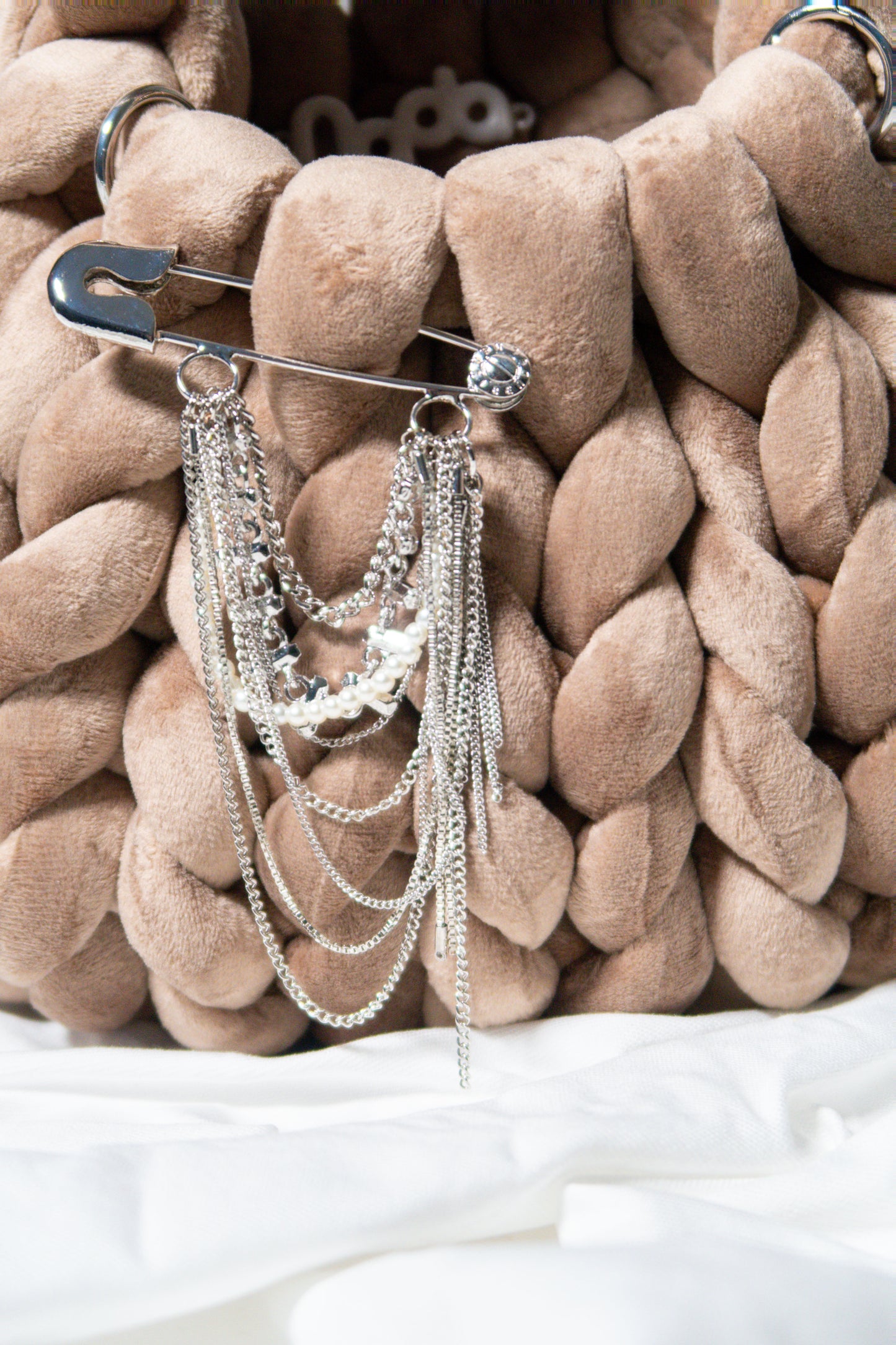 Shiny Safety Pin silver