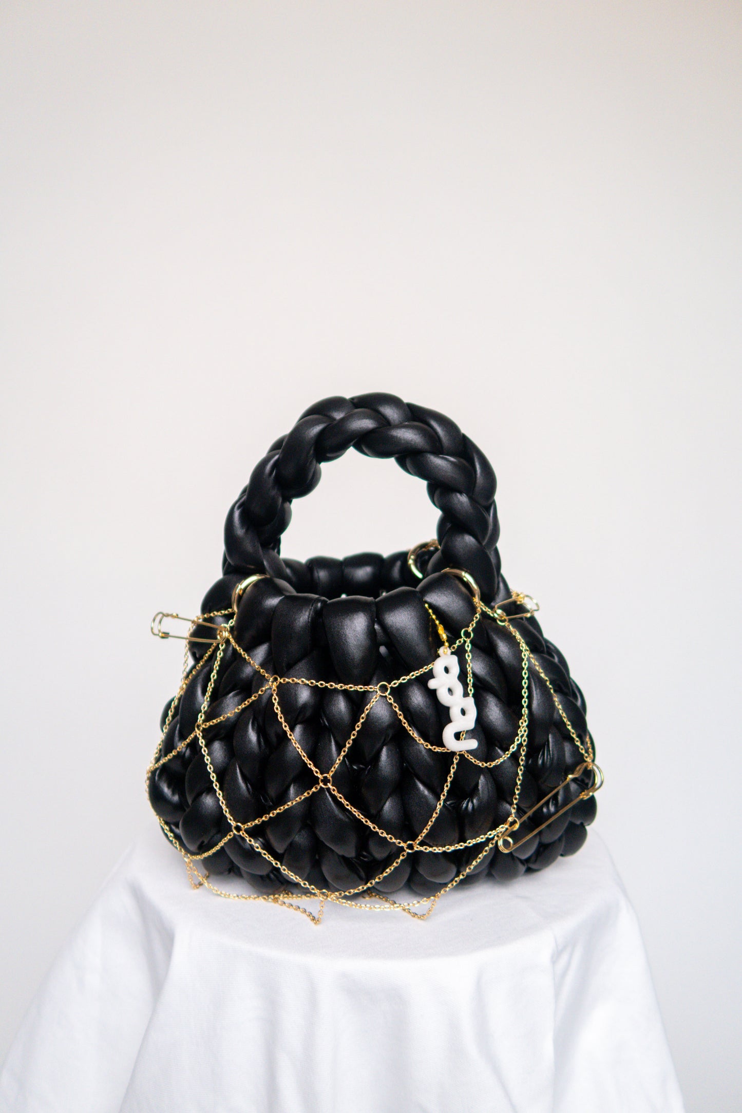 handbag BLACK shiny