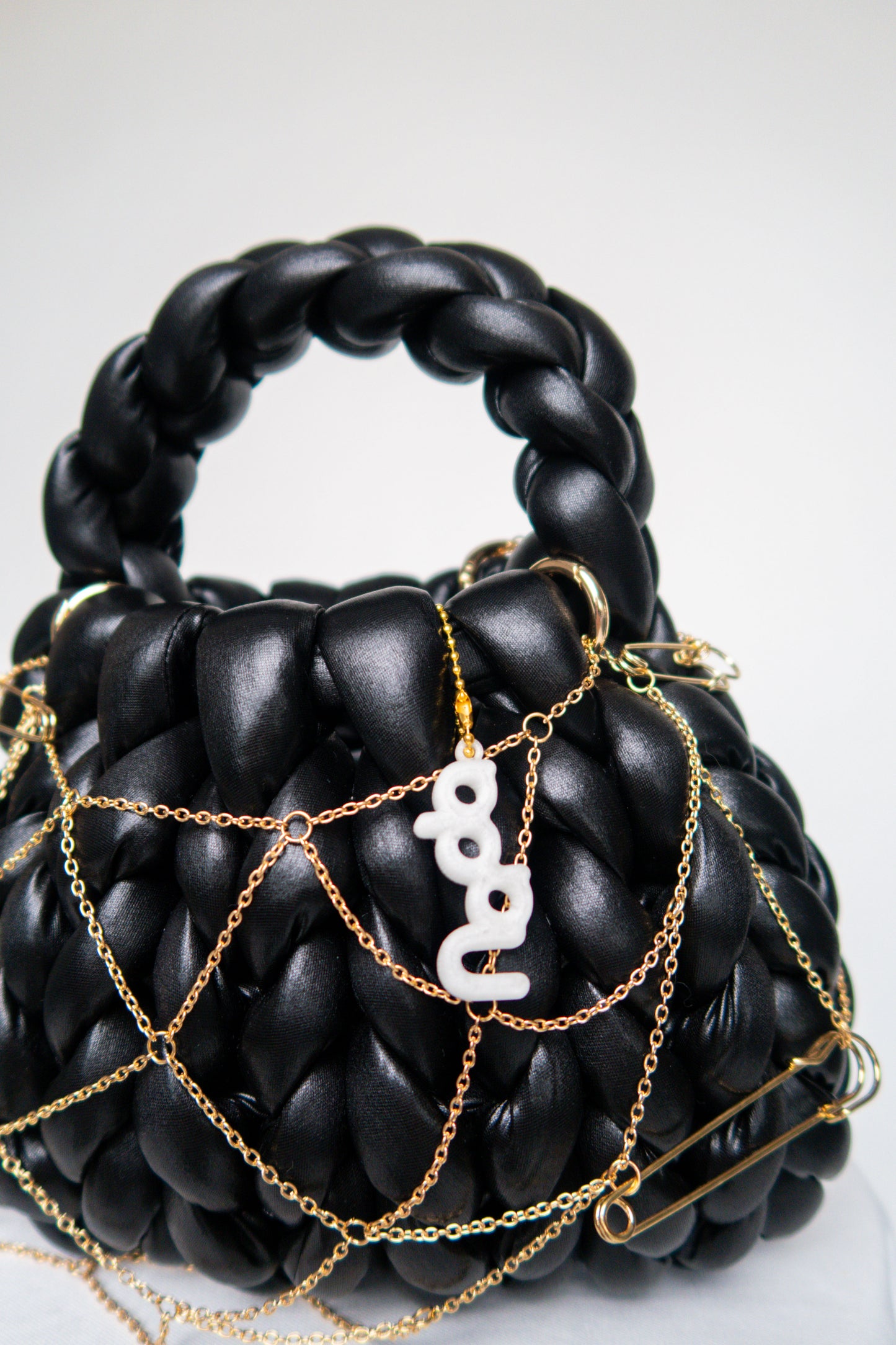 handbag BLACK shiny